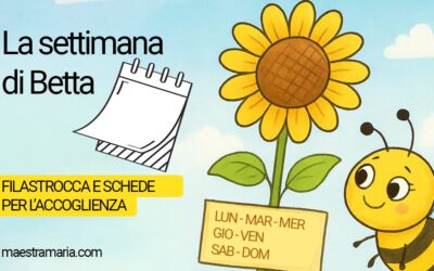 La settimana di Betta – filastrocca e schede