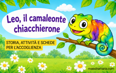 Leo, il camaleonte chiacchierone – storia, attività e schede per l’accoglienza