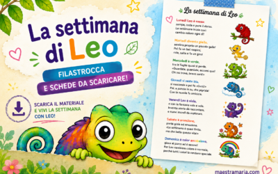 La settimana di Leo – filastrocca e schede
